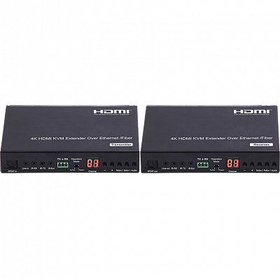 Приемник сигнала HDMI 4K по LAN и по оптике Prestel RTP-KVM-A